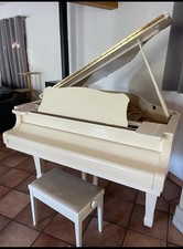 Piano 1/4 De Queue BORD laqué Blanc