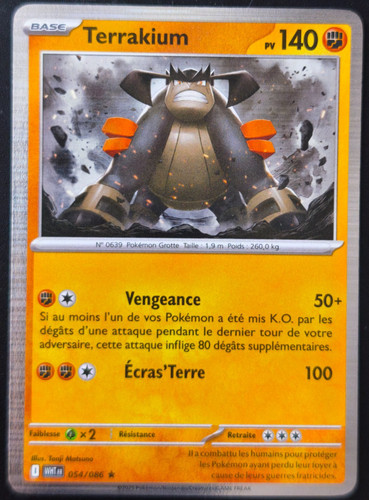 Carte pokémon terrakium - carte,