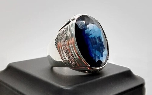 Bague saphir naturel pour