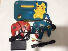 【Jaunissement】Nintendo 64 N64 Pikachu Blue Console Controller Japon