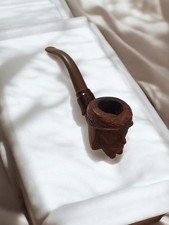 Pipe ancienne sculptée vintage Ancienne, objet de collection rétro fumeur décora
