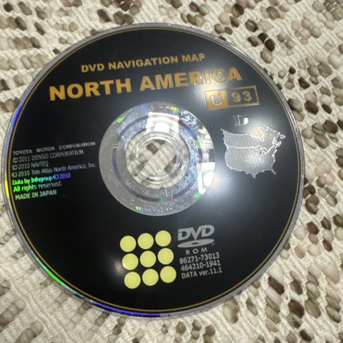 Toyota navigation u93 dvd s - toyota, u.s