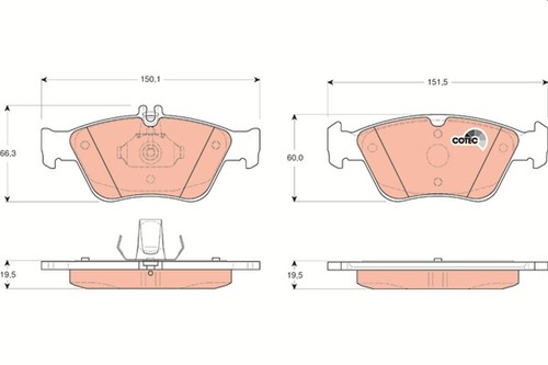 Kit plaquettes frein - kit, de