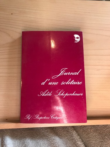 Adèle schopenhauer journal - schopenhauer,