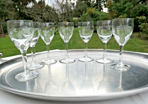 Verres pied à porto - pied,