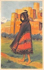 CPA THEME ILLUSTRATEUR MAROC DANS LE GRAND ATLAS