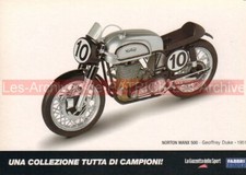 NORTON 500 Manx Geoffrey DUKE 1951 Carte Postale Moto Postcard Motorcycle #0399