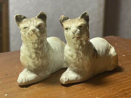 Paire chats figurines - paire,