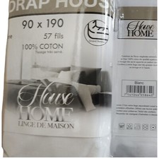  Drap Housse 100% Coton de qualité supérieure Composé de 57 Fils cm²-