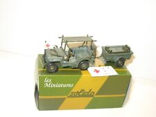 SOLIDO, Jeep willys ambulance sanitaire brancard militaire armée francaise