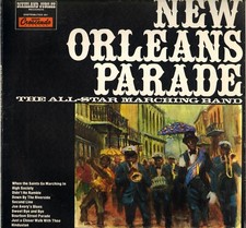 THE ALL-STAR MARCHING BAND "NEW ORLEANS PARADE" JAZZ 70'S LP GNP CRESCENDO 518