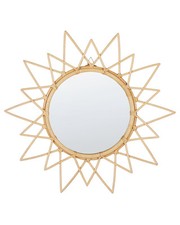 Miroir Mural Boho en Rotin