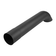 2.24" ID Turn Down Exhaust Tip T304 Acier Inox 15.94" 405mm Long Noir