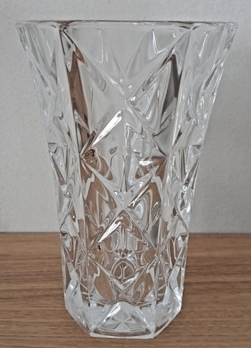 Vase cristal pressé - en,
