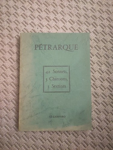 Pétrarque lamparo 1982 - pÉtrarque,