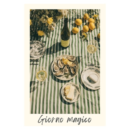 Affiche vintage table - affiche, de