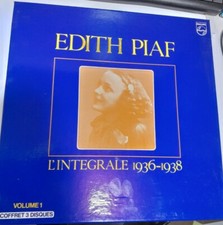 coffret 3 disques 33 tours volume 1 Edith Piaf l'intégrale 1936-1938