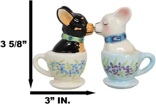 Ebros ceramic teacup black and - ebros,