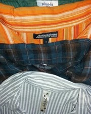 3 Chemises vert orange gris blanc Pimkie Mountaineer star cache-cache taille 1