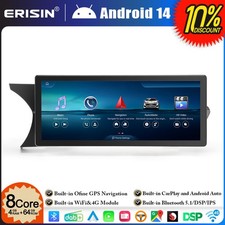 10.25" Qualcomm 4G+64GO Android 14 Autoradio Mercedes Classe C W204 S204 CarPlay