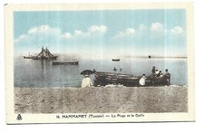 TUNISIE  HAMMAMET  LA PLAGE ET