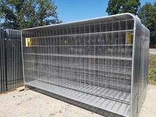 LOT de 20 clôtures de chantier avec cadre rond | 3,5 x 2,0 m | clôture mobile