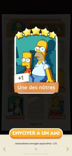 Une des nôtres carte - des,