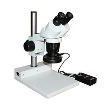 Professionnel Stéréo Microscope 10/20/40 × W 165 MM Travail Distance, Rond LED