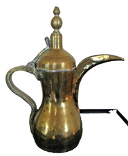 Cafetière en Laiton 19th Arabie Saoudite - Théière Dallah Ibriq Verseuse