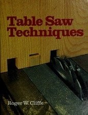 Table Saw Techniques, Cliffe
