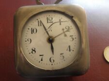 Réveil de voyage allemand 2 GM plaqué chrome wecker ha 6.5 cm