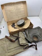 Original WW2 Finlandais / Allemand Maison Avant Civil Masque Ensemble M39 1939