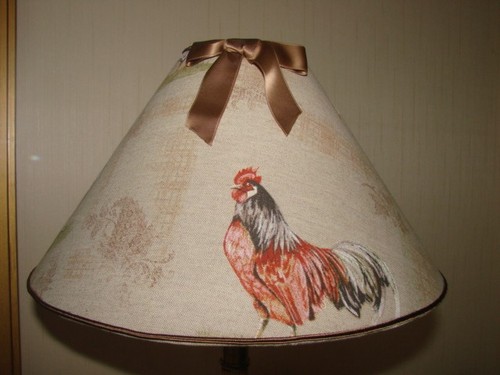 Abat jour poules - ", toile