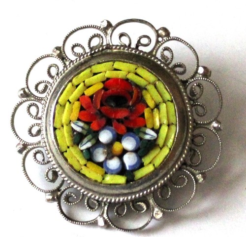 Superbe broche micro mosaïque - superbe,