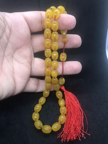 Amber misbaha tasbih prayer - misbaha,