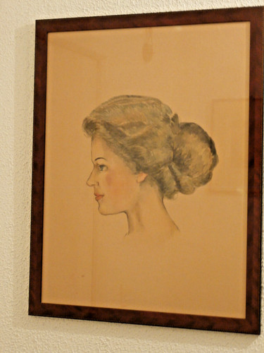 Portrait femme chignon - portrait, au
