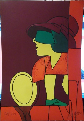 Valerio adami lithographie - valerio,