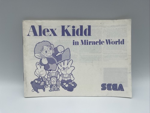Notice manual sega - -, master