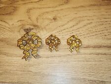 Paire De 3 cache piton cache crochet pour tableau Laiton Style Louis 16  1920's 