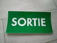 LEGRAND Etiquette de Bloc secours SORTIE Évacuation d'urgence BAES NEUF