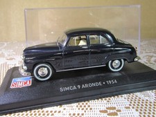 655Y IXO Altaya 9 Simca 9 Aronde 1954 Noir Les Belles Années Simca 1:43 + Boite