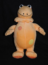 Peluche doudou Casimir TOMY 2002 L'iles aux enfants orange pois 25 cm vintage