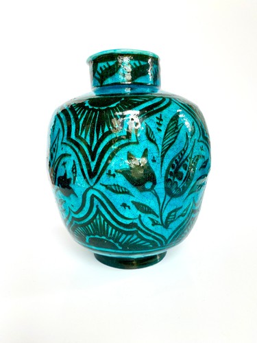 Vase céramique signé raoul - ,