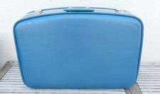 Grande valise vintage "hôtesse" bleue Air France, 60 cm