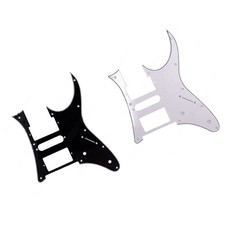 Pickguard guitare électrique blanc pour 2 micros humbucker et simple bobine