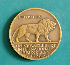 BELGIQUE - Médaille Exposition Universelle & Internationale Bruxelles 1935 Congo