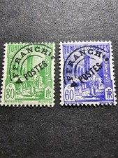 TIMBRE FRANCE COLONIE TUNISIE PRÉOBLITÉRÉ N°4/5 NEUF * MH 1926