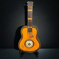 Ancien baromètre bois forme banjo guitare vintage déco Gaillac musique