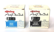 ROTRING ARTPEN ENCRE BRILLANT  2x30 ml Black 598 317  Bleu 598 309