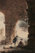 Dessin ancien aquarelle